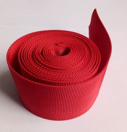 重工業の機械類のための赤いポリエステル空のウェビングの織物のウェビング
